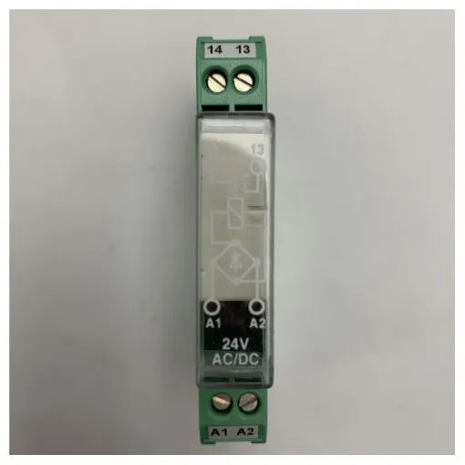 Picture of <p>Phoenix Contact 24V AC/DC Relay Module for Maritime Applications - Durable, Waterproof, DIN-Rail Mount</p>