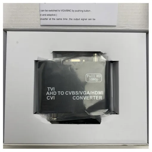 Picture of High-Quality Video Signal Converter for AHD, TVI, CVI to HDMI, VGA & CVBS - Marine Surveillance Compatible