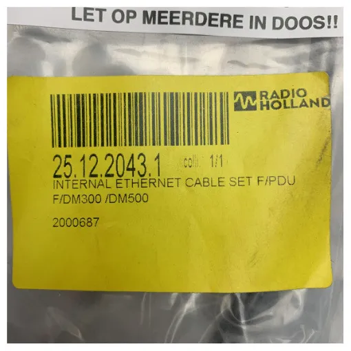 Picture of <div>Danelec Marine VDR Internal Cable Set for DPU - Durable Cat5 Ethernet & 40-Pin Ribbon Cables for Ship Systems</div>